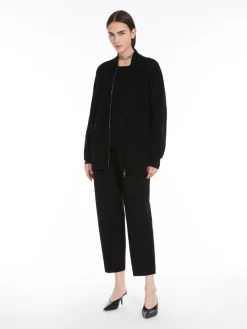 Stretch viscose trousers