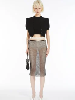 Stretch viscose-knit T-shirt