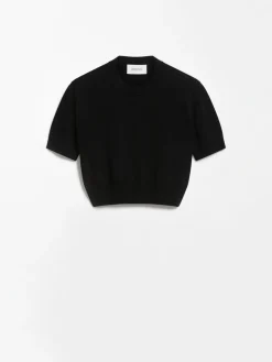 Stretch viscose-knit T-shirt