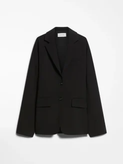 Stretch wool kimono blazer