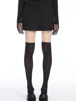 Stretch wool shorts