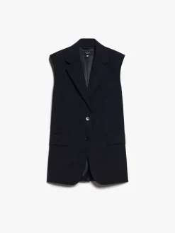 Stretch woollen cloth gilet