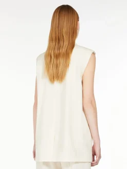 Stretch woollen cloth gilet