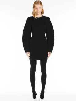 Stretch-cotton knit dress