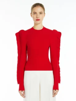 Stretch-viscose jumper
