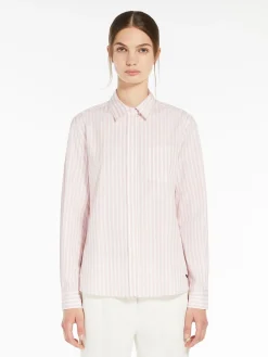 Striped cotton-poplin shirt