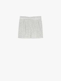 Striped ottoman bermuda shorts