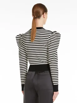 Striped viscose jumper