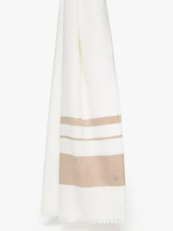 Striped wool scarf