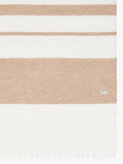 Striped wool scarf
