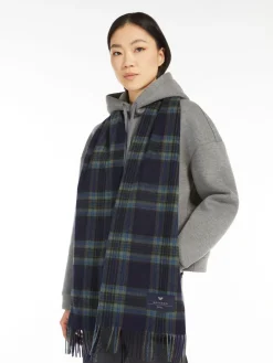 Tartan cashmere scarf