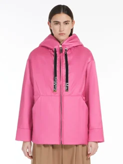 Technical canvas padded sweatshirt
