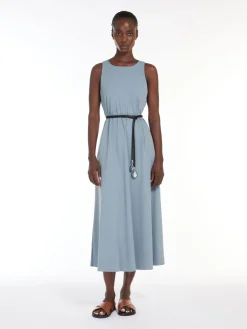 Technical jersey A-line dress