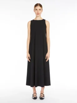 Technical jersey A-line dress