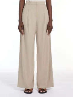 Technical jersey fluid trousers
