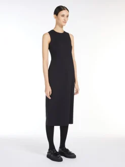 Technical jersey slim-fit dress