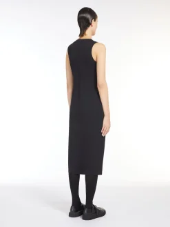 Technical jersey slim-fit dress