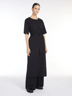 Technical jersey T-shirt dress
