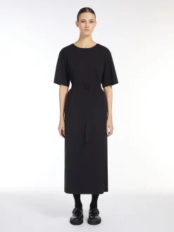 Technical jersey T-shirt dress