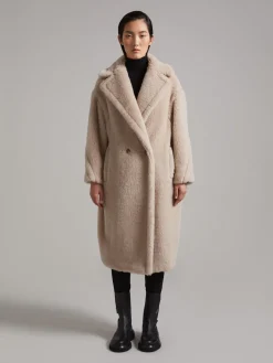 Teddy Bear Icon Coat in alpaca and wool