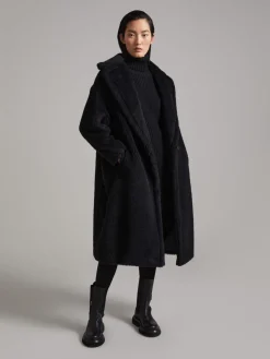 Teddy Bear Icon Coat in alpaca and wool