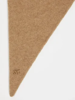 Triangular wool and cashmere scarf
