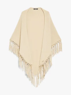 Triangular wool shawl