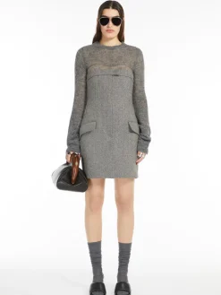 Tweed bustier dress