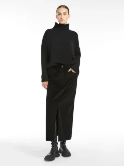 Velvet 5-pocket skirt