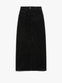 Velvet 5-pocket skirt