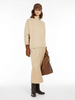 Velvet 5-pocket skirt
