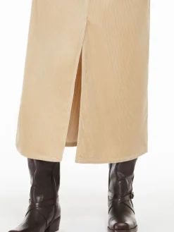 Velvet 5-pocket skirt