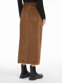 Velvet 5-pocket skirt