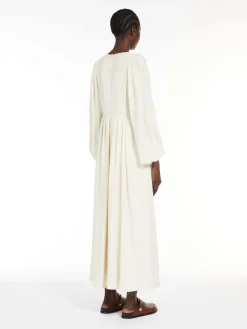 Viscose and wool canvas dress