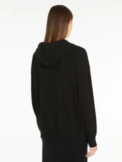 Viscose and wool yarn sweatshirt