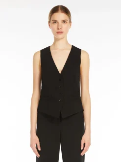 Viscose jersey waistcoat