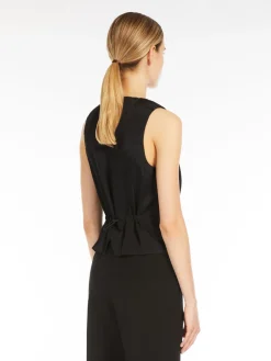 Viscose jersey waistcoat