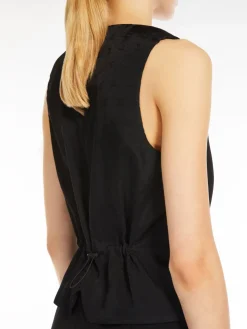 Viscose jersey waistcoat