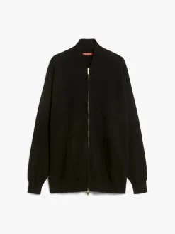 Viscose knit bomber jacket