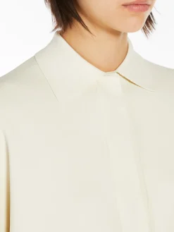 Viscose yarn blouse