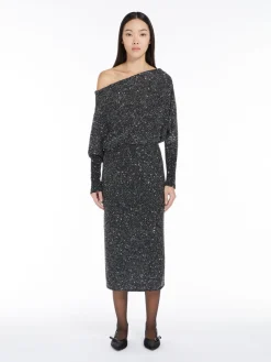 Viscose-yarn sequin dress