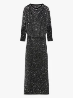 Viscose-yarn sequin dress