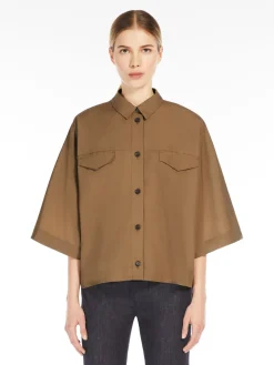 Washed cotton shirt