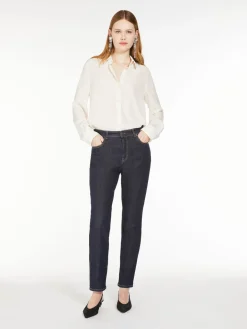 Washed crepe de chine shirt