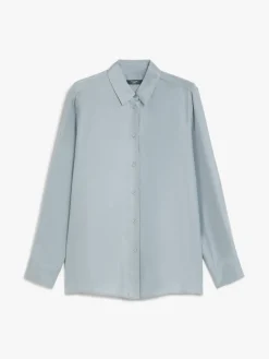 Washed silk shirt