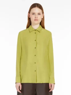 Washed silk shirt