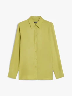 Washed silk shirt