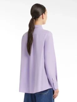 Washed silk shirt