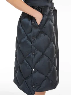 Water-repellent midi gilet