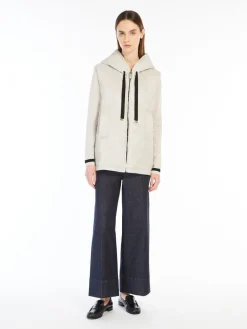 Water-repellent technical canvas gilet